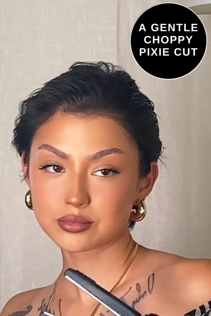 Pixie Cut Hairstyles with choppy finish