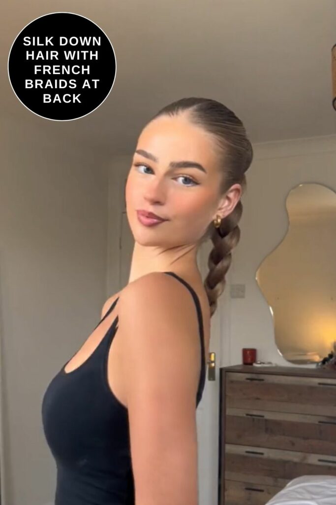 Medium Hair with French Braid