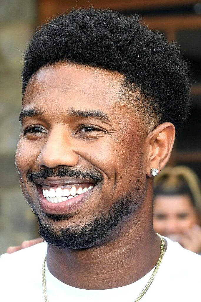 Michael b Jordan Haircut with fade