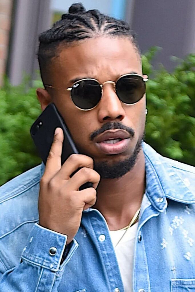 Michael b Jordan hair in braids