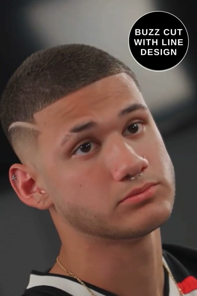 Buzz cut hairstyles for men with designs