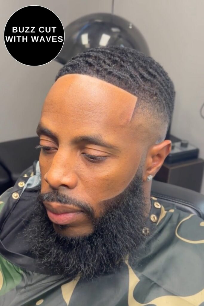 Buzz Cut with Waves