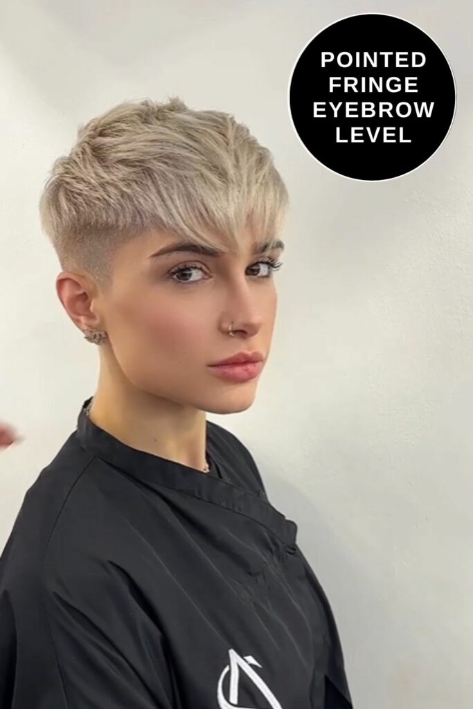 pointed fringe finish
