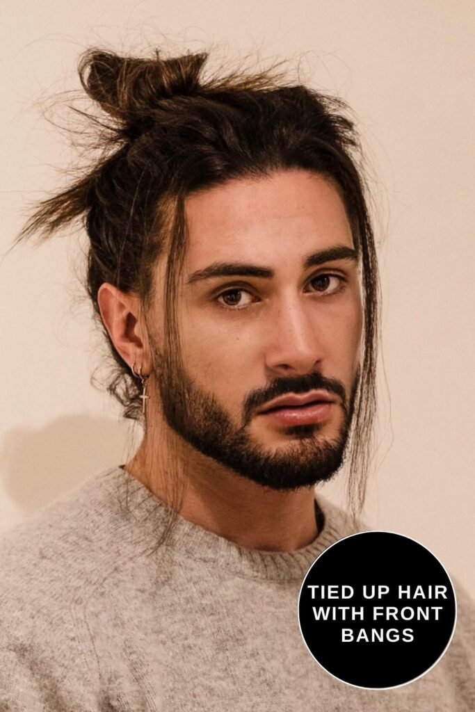 Tied Up Hair with Front Bangs