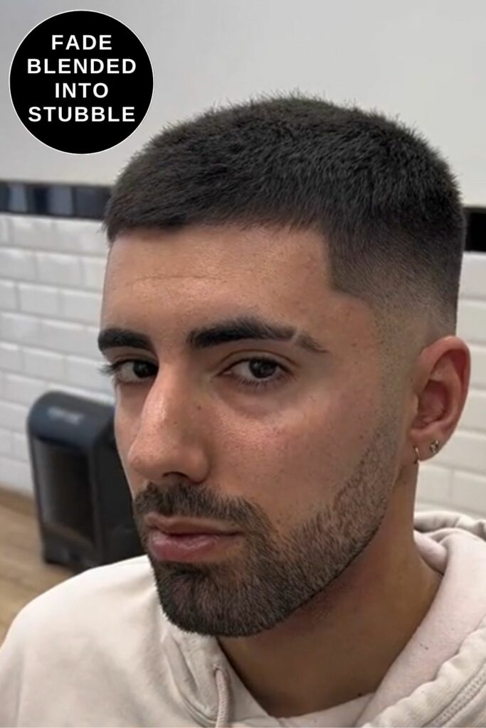 Fade Blended into Stubble