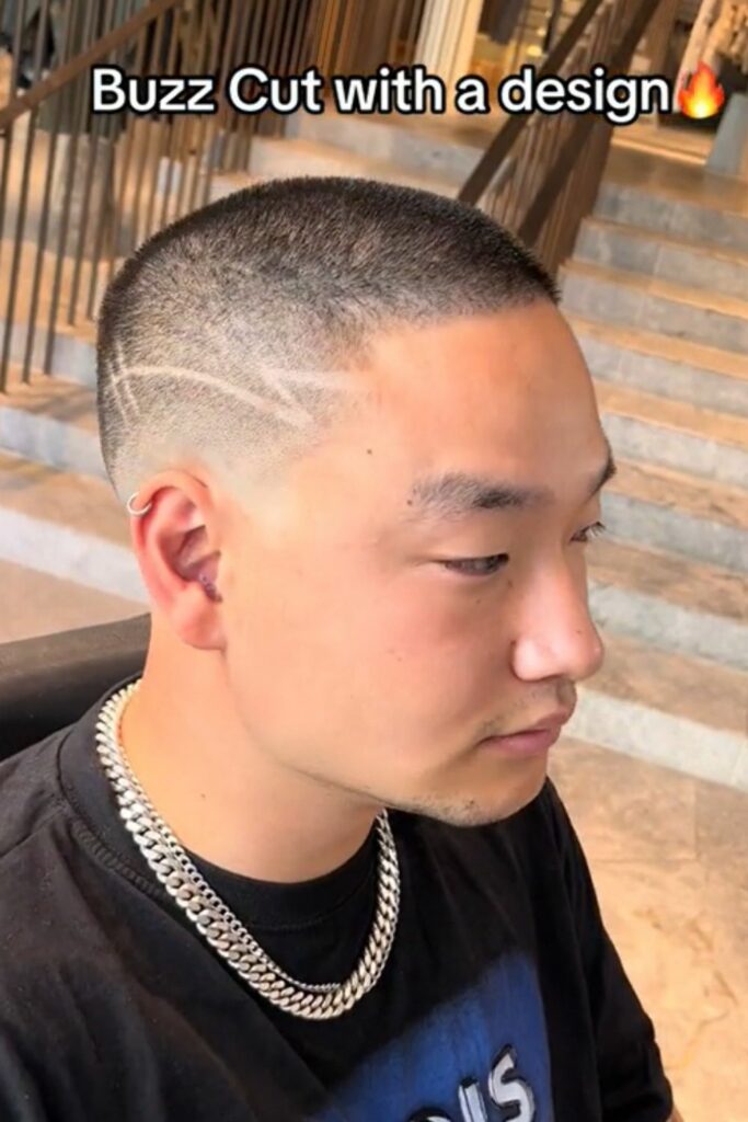 Buzz Cut Hairstyles for Men with designs