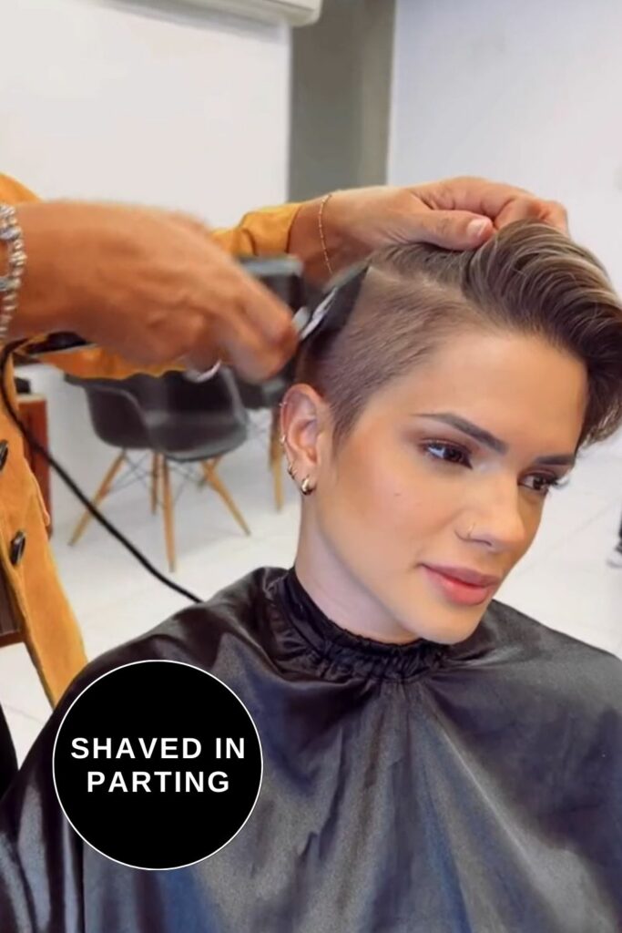 Shaved in Parting