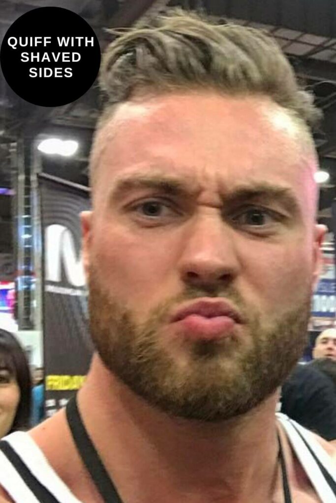 Chris Bumstead Haircut in a quiff