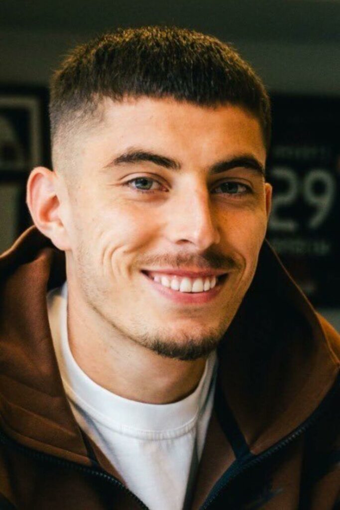 Kai Havertz Haircut in a caesar cut