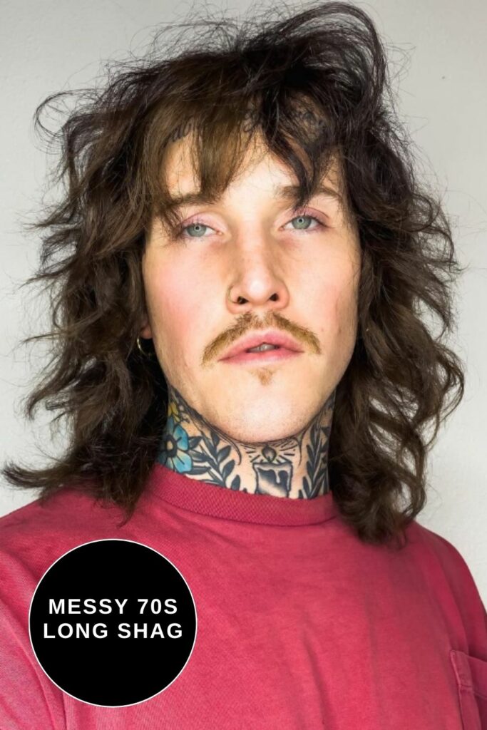 Messy 70s Long Shaggy Hair