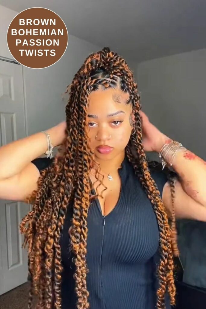 Brown Braids for Black Women