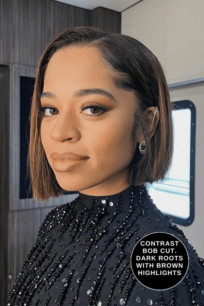 Short Bob Hairstyles for Women with highlights and contrast