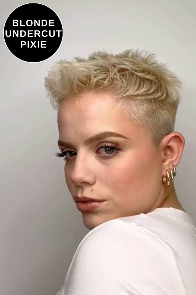 Blonde Undercut Pixie
