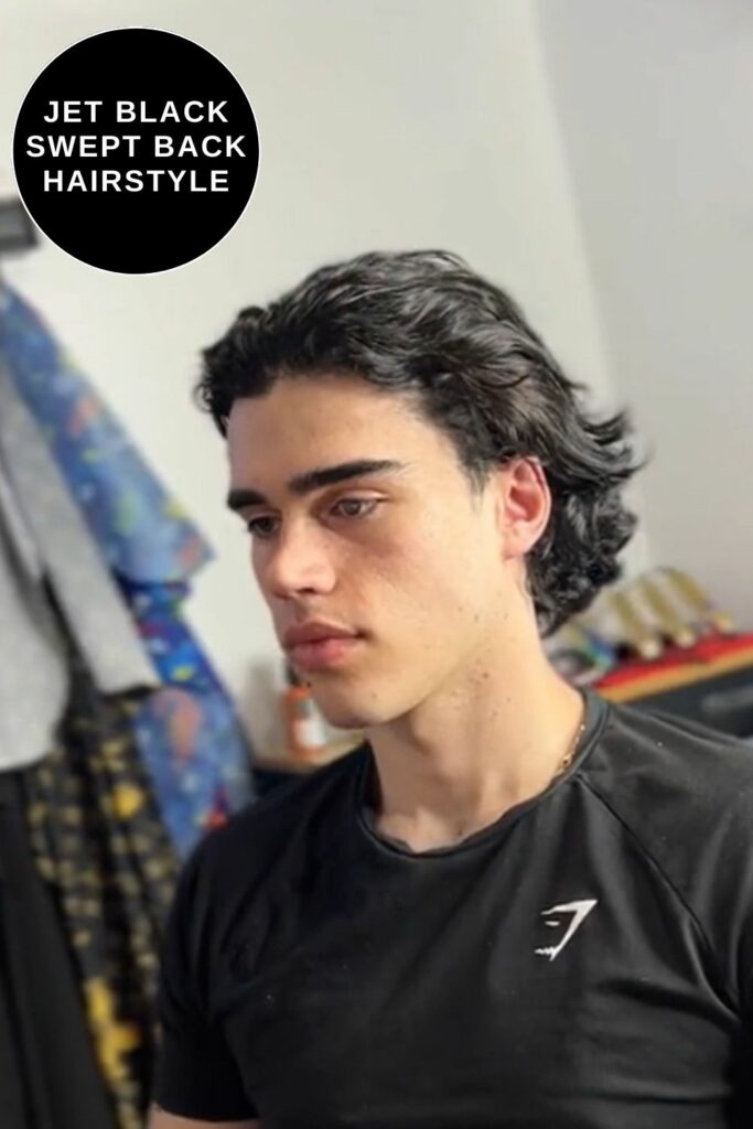 Swept Back Hair