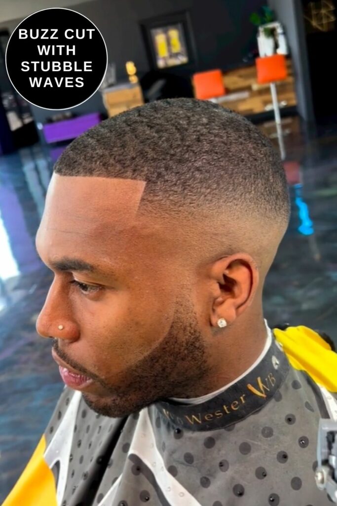 Buzz Cut with Stubble Waves