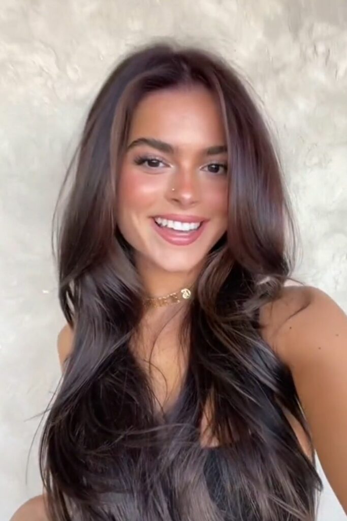 Expensive Brunette hair with extensions