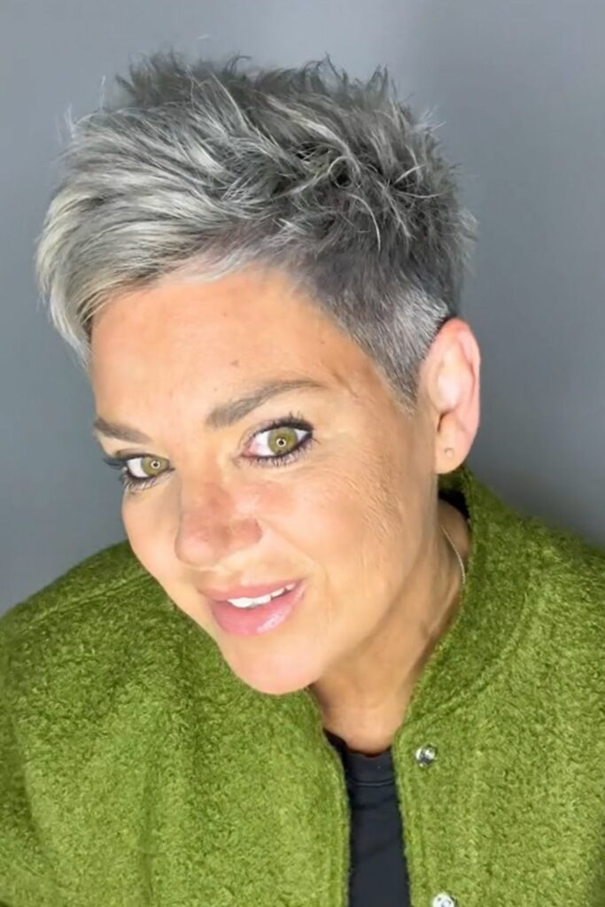 Hairstyles for Older Women with grey hair