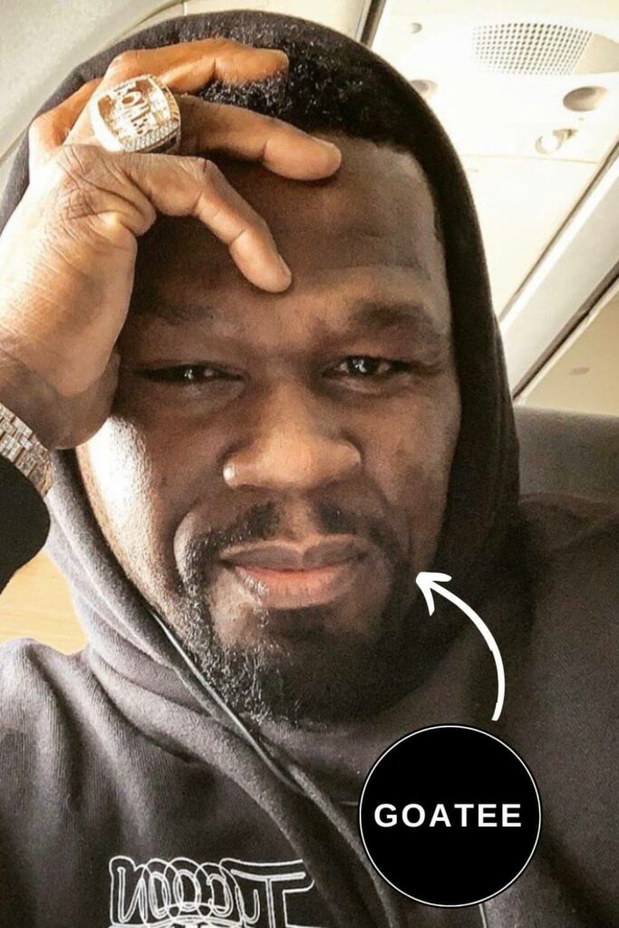 50 Cent Beard in a goatee