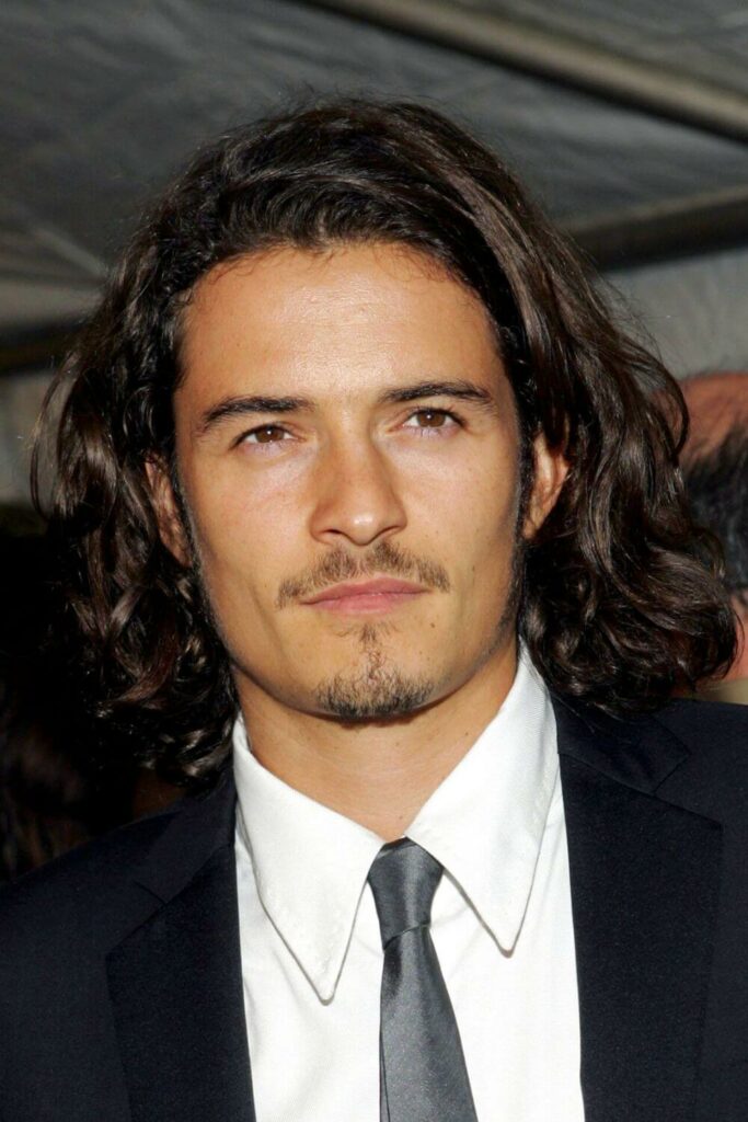 Orlando Bloom Long Hair at shoulder length