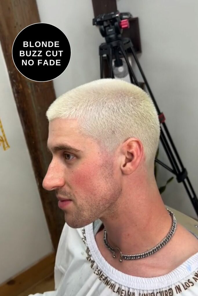 Blonde Buzz Cut Hairstyles for Men