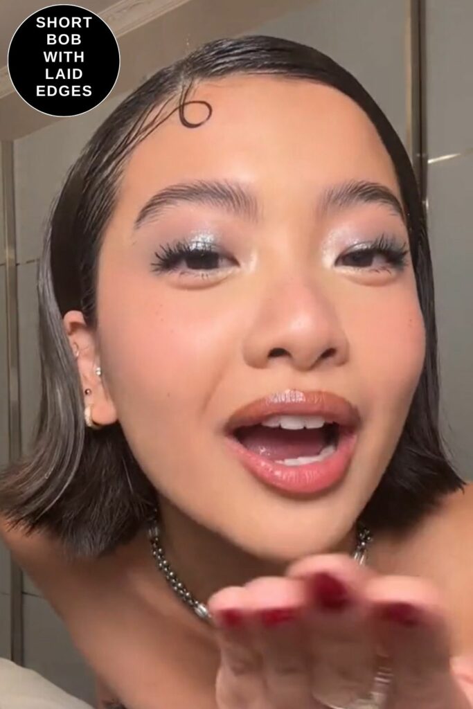 Short Bob with Laid Edges