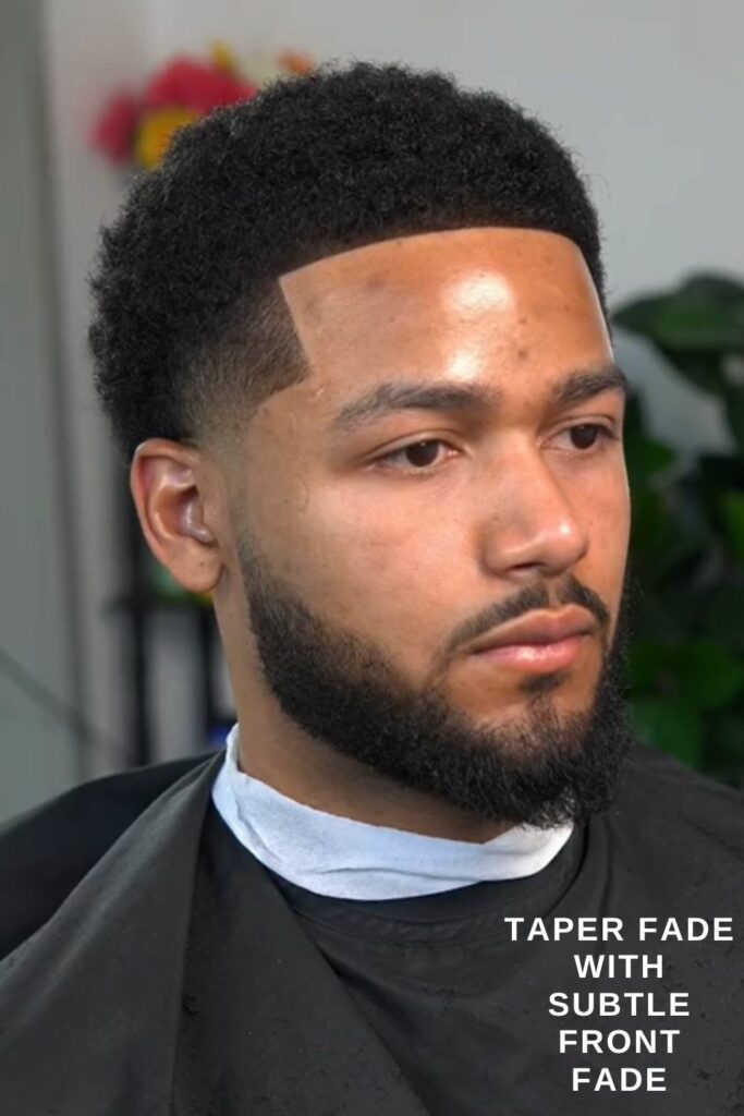 Taper Fade with Subtle Front Fade