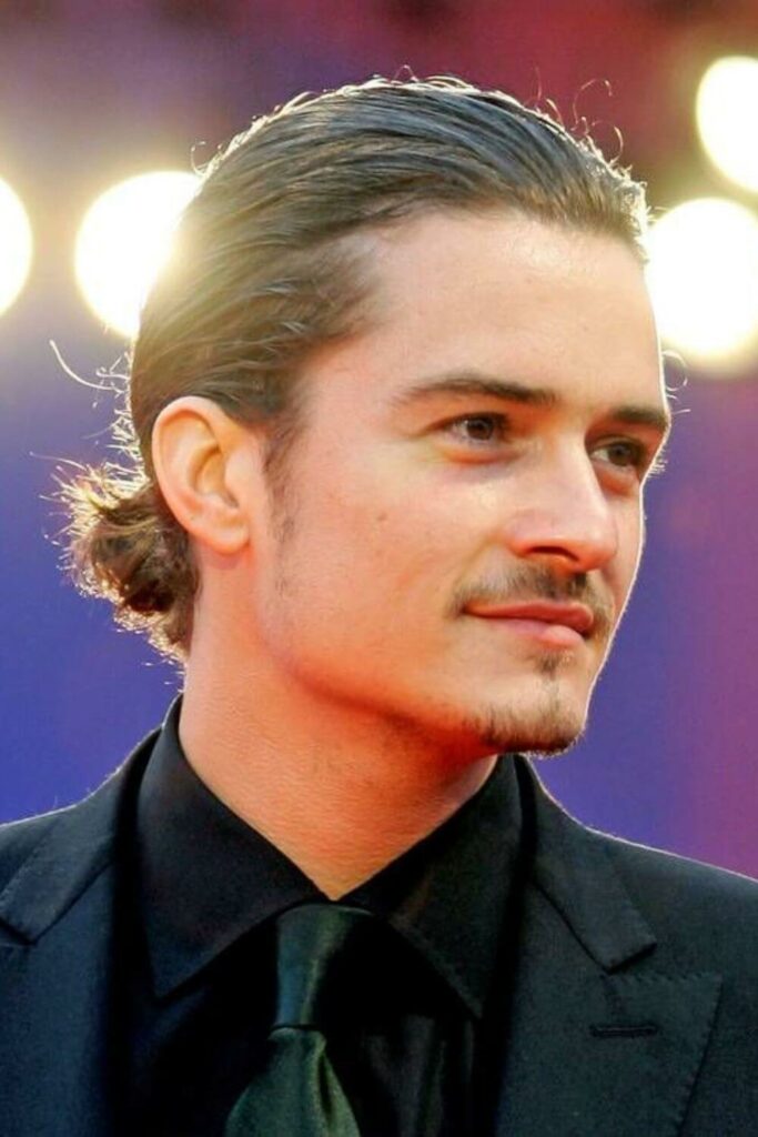 Orlando Bloom pony tail