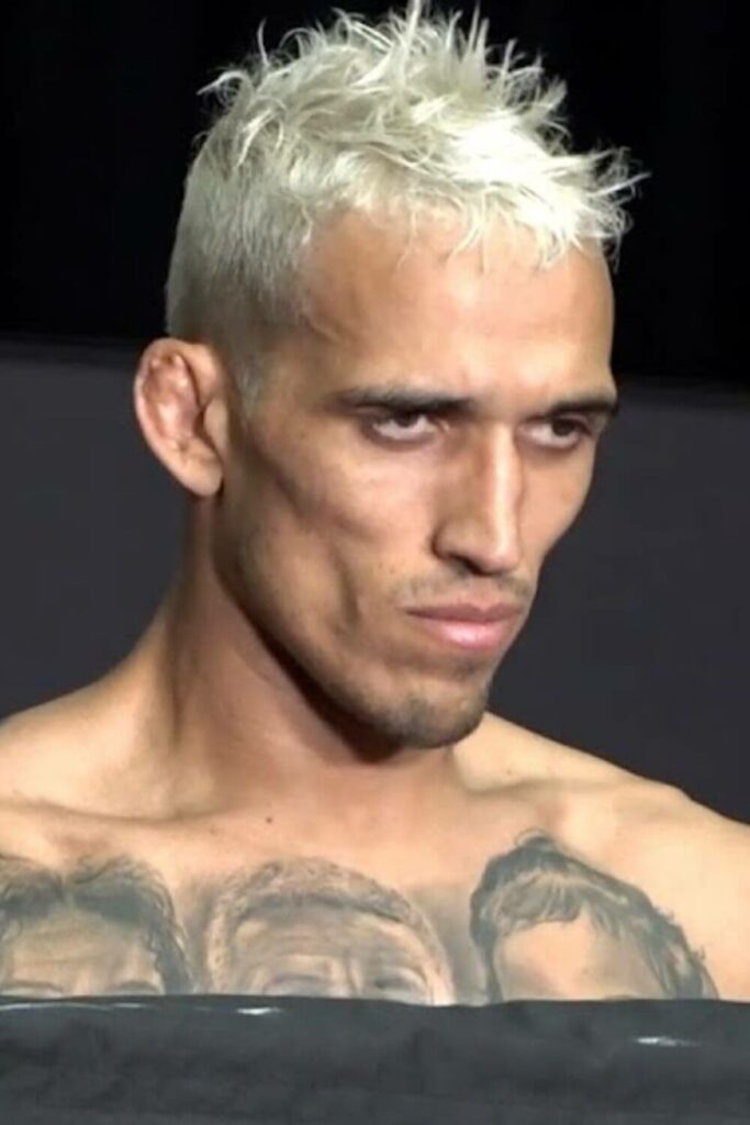 Charles Oliveira Hair in blonde