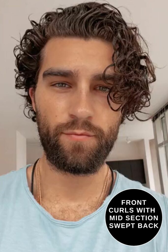 Front Curls with Swept Back Mid Section
