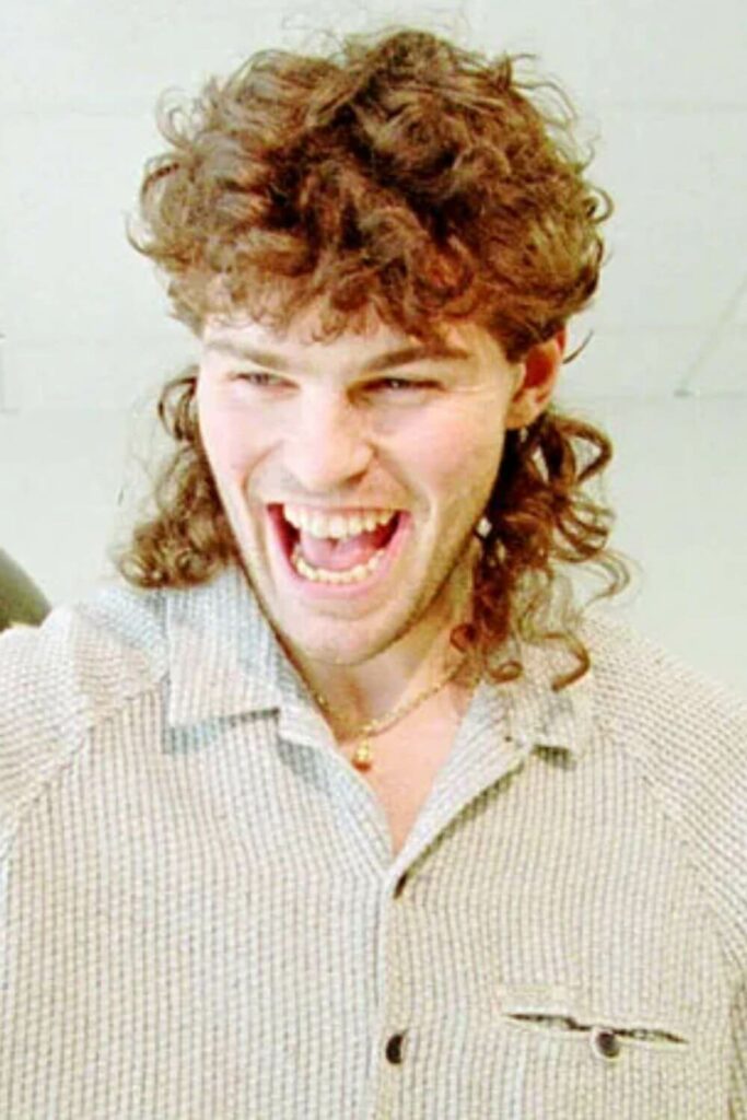 Jaromir Jagr mullet in the late 90s