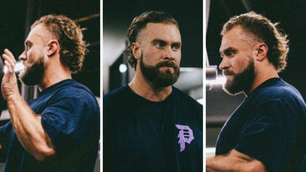 Chris Bumstead Haircut in a mullet