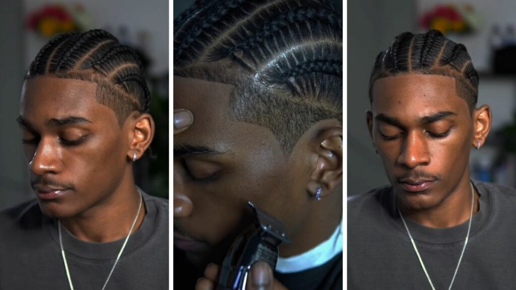 Cornrow with Fade