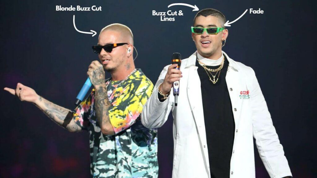 j balvin and bad bunny buzz cut
