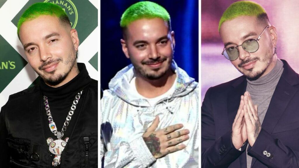 green dyed hair