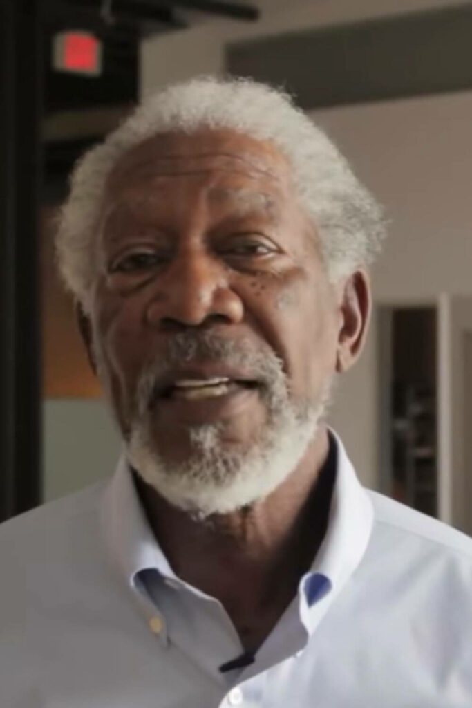 Morgan Freeman Grey Afro