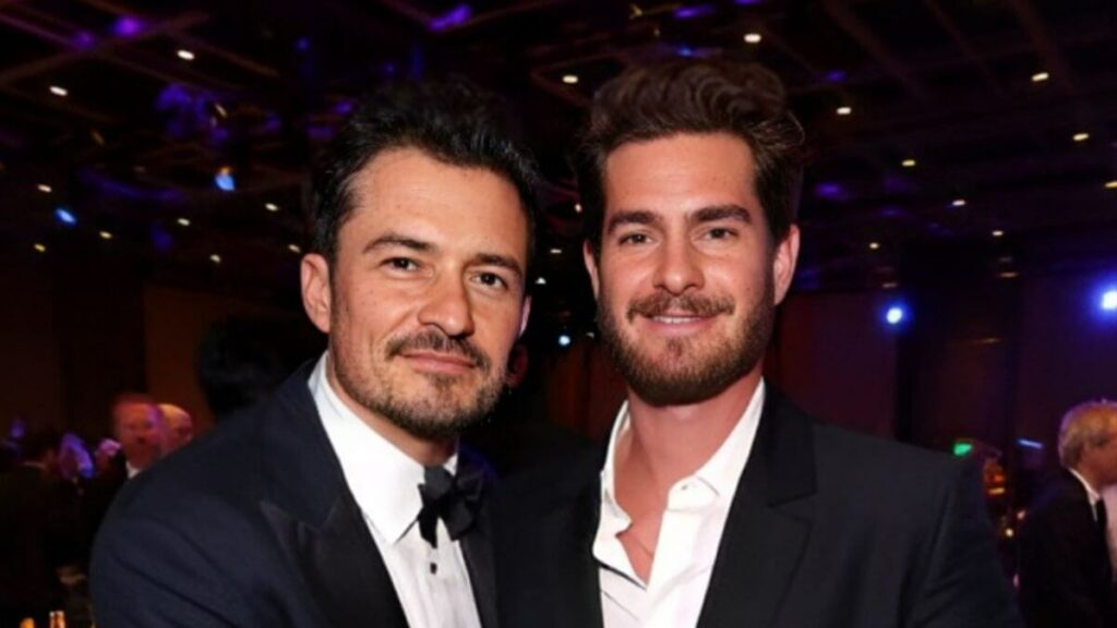 Orlando Bloom Long Hair and Andrew Garfield hair
