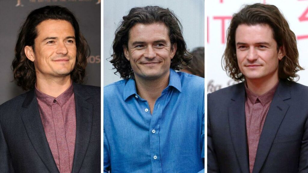 Orlando Bloom Long Hair to shoulders
