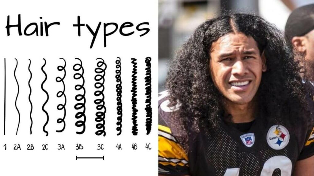 Troy Polamalu Hair type