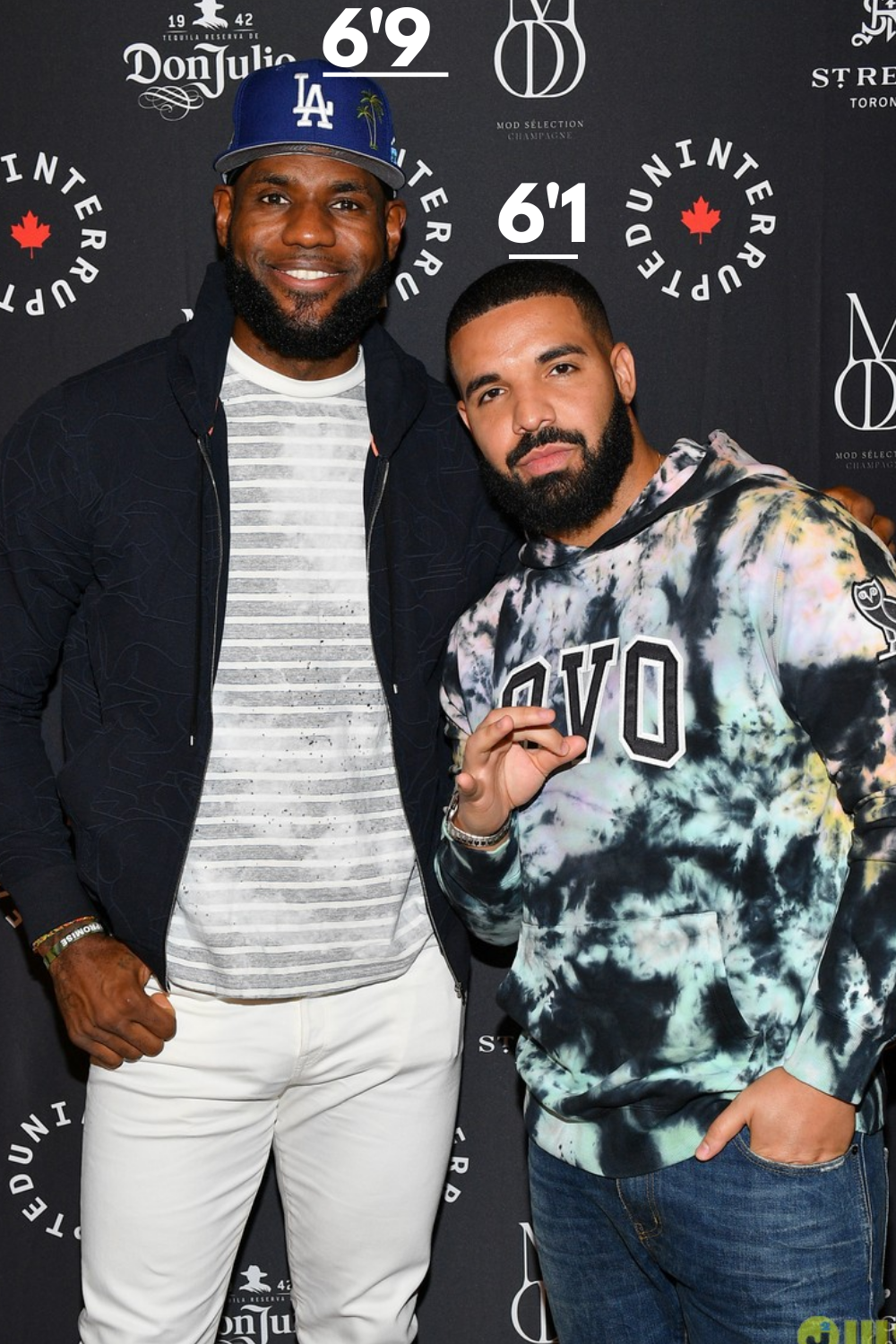 drake height comparison