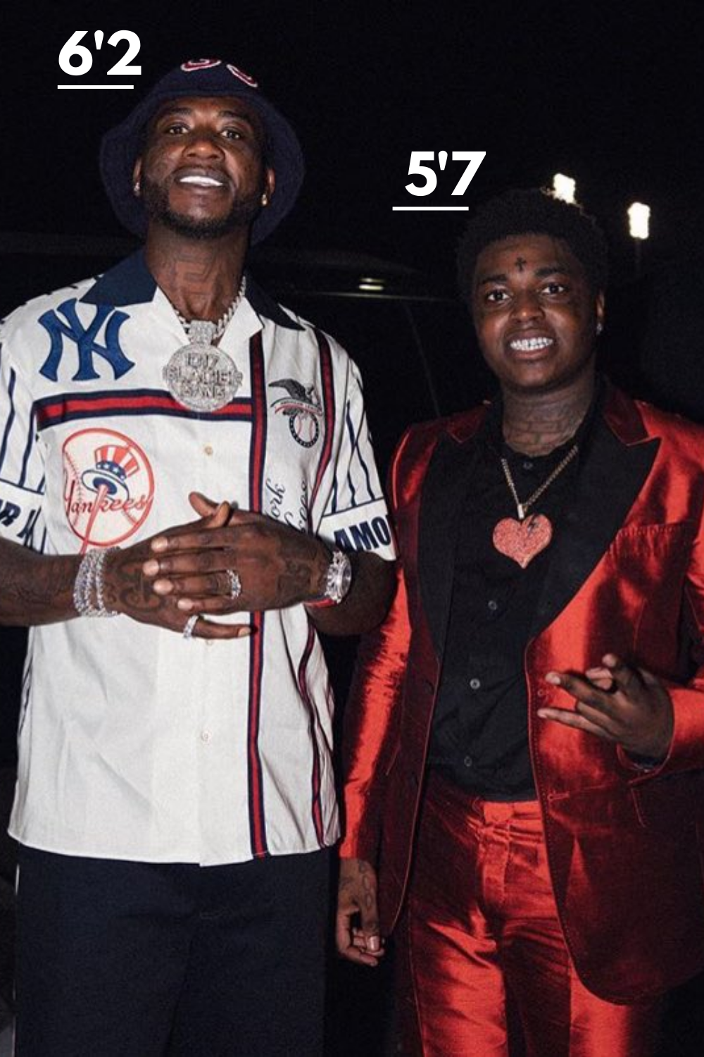 kodak black height compared