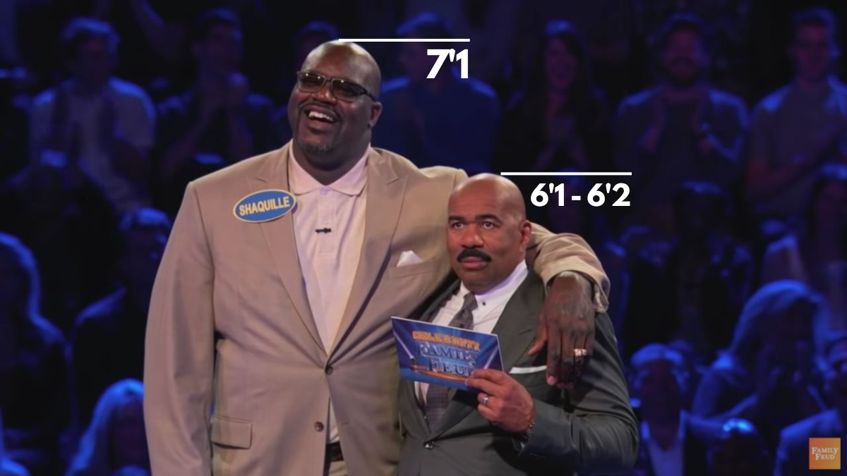 Steve Harvey Height Proof