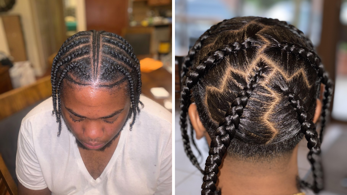 tribal braids style