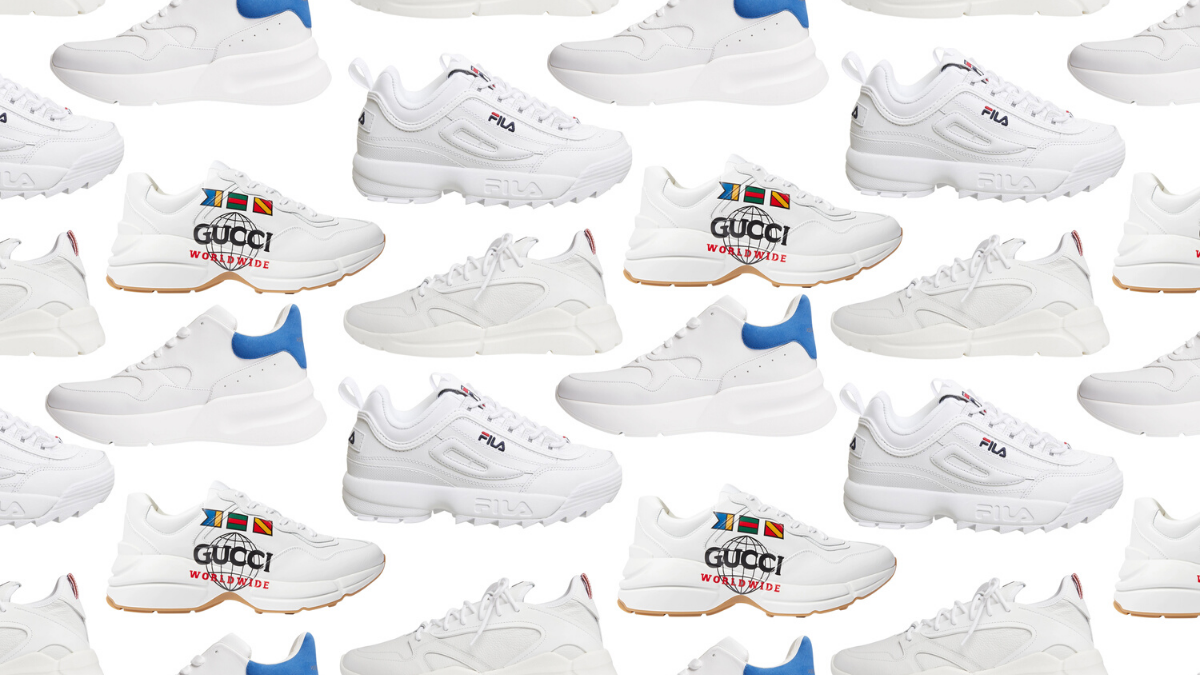 White Chunky Sneakers